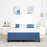 Bed Mattress with Mattress Blue 140 x 200 cm Fabric 42008294