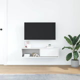 TV Cabinet White 100x31x25.5 cm Engineered Wood 861472
