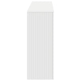 Console Table Striped White 155 x 29 x 74 cm Engineered Wood 899886