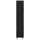 Highboard 2 pcs Black Oak Engineered Wood 3416173