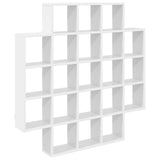Wall Shelf White 100 x 13 x 100 cm Engineered Wood 8012244