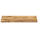 Table Top Live Edge 80x40x2.5 cm Solid Wood Rough Mango 370658