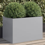 ZNTS Planter Silver 62x40x39 cm Galvanised Steel 841600