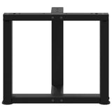 Coffee Table Legs T-Shaped 2 pcs Black 50x25x cm Steel 4013028