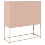 ZNTS Sideboard Pink 100.5x39x107 cm Cold-rolled Steel 853423