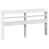 Bed Frame White Solid pine wood Double Double Bed Frame 3306761