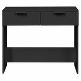 Console Table Black 90x36x75 cm Engineered Wood 811332