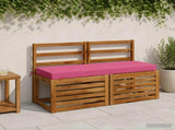 Bench Cushions SOEST 2 pcs 100% Polyester Pink 110 x 40 x 8 cm 949709