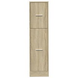 Apothecary Cabinet Sonoma Oak 30x41x118 cm Engineered Wood 855162