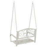 Swing Bench Steel 71.5 x 59 x 55 cm Antique White 42038693
