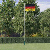 Germany Flag and Pole 6.23 m Aluminium 3147090