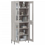 Highboard Grey Sonoma 69.5x34x180 cm Engineered Wood 3198287