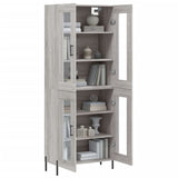 Highboard Grey Sonoma 69.5x34x180 cm Engineered Wood 3198287