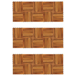 Decking Tiles Vertical Pattern 30 x 30 cm Acacia Set of 30 271791