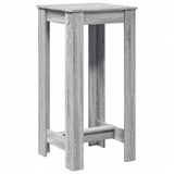 ZNTS Bar Table Grey Sonoma 51x50x103.5 cm Engineered Wood 854405