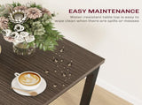 Three-Piece Minimal and Compact Dining Set, Grey Wood Grain T3398P344223