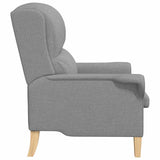 Armchair Light grey 76 x 94 x 102 cm Fabric 42009840