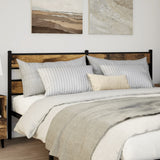 Replace Headboard Smoked Oak 180 cm Iron and Engineered Wood 4017089