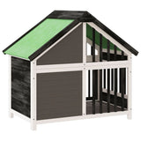 Dog Kennel Grey 96x60.5x87 cm Solid Wood Pine 172268