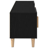 TV Cabinet Black Oak 180 x 31.5 x 40 cm Engineered Wood 862817