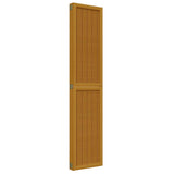 Room Divider 5 Panels Brown Solid Wood Paulownia 358822