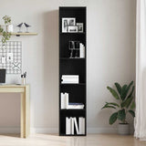 Book Cabinet Black Oak 40x30x189 cm Engineered Wood 862469