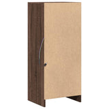 Sideboard with LED Brown Oak 42.5x34x100 cm Engineered Wood 852158