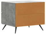 Bedside Cabinet 2 pcs Concrete Grey 43 x 34.5 x 47.5 cm 895452