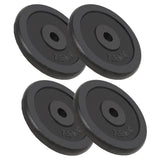 Weight Plates 4 pcs 4x7.5 kg Cast Iron 91393