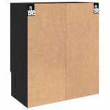 Wall Cabinet Black oak 60 x 31 x 70 cm Engineered wood 879533