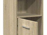 Bathroom Cabinet Sonoma Oak 30x30x183.5 cm Engineered Wood 849602