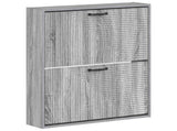 Wall-Mounted Shoe Cabinet HAARLEM 71 x 17 x 86 cm Grey Sonoma 896861