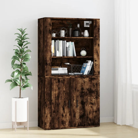 Highboard Smoked Oak Engineered Wood 3185364