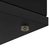 Fireplace Surround Black 100 x 20 x 100 cm Engineered Wood 8006616