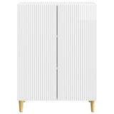 Sideboard High Gloss White 66 x 34.5 x 90 cm Engineered Wood 894589