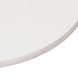 Table Top Round White 80x3 cm Solid Wood Pine 833671