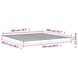 Bed Frame without Mattress 200x200 cm Solid Wood Pine 823424