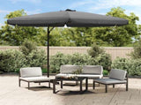 Garden Parasol with Steel Pole 300 cm Anthracite 47314