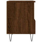 Bedside Cabinet Brown Oak 40x35x50 cm Engineered Wood 830634