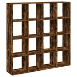 Book Cabinet Smoked Oak 137.5x29x137.5 cm Engineered Wood 3310293