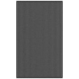 Doormat Stripe Black and Grey 90x150 cm 4105596