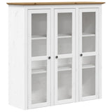 Highborad "BODO" White and Brown 115.5x43x200.5cm Solid Wood Pine 3206452