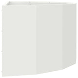 Planter White 90 x 45 x 35 cm Steel 883690