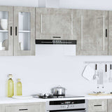 Kitchen Wall Cabinet Porto Concrete Grey Engineered Wood 854081