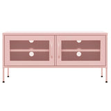 TV Cabinet Pink 105x35x50 cm Steel 336238