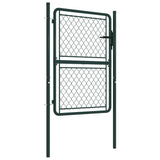 Garden Gate Steel 100x125 cm Green 144404