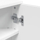 Corner Bathroom Mirror Cabinet White 30x24x60 cm 357977