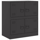 Sideboard Black Cold-rolled Steel Medium Sideboard Rectangular 841649