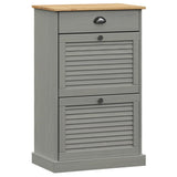Shoe Cabinet VIGO 60x35x96 cm Grey Solid Wood Pine 353171