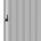 Garden Firewood Shed Grey 245x98x159 cm Galvanised Steel 46294